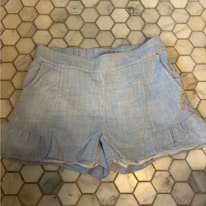 Vineyard Vines Women's Shorts, Sz. M, Blue/White Stripe